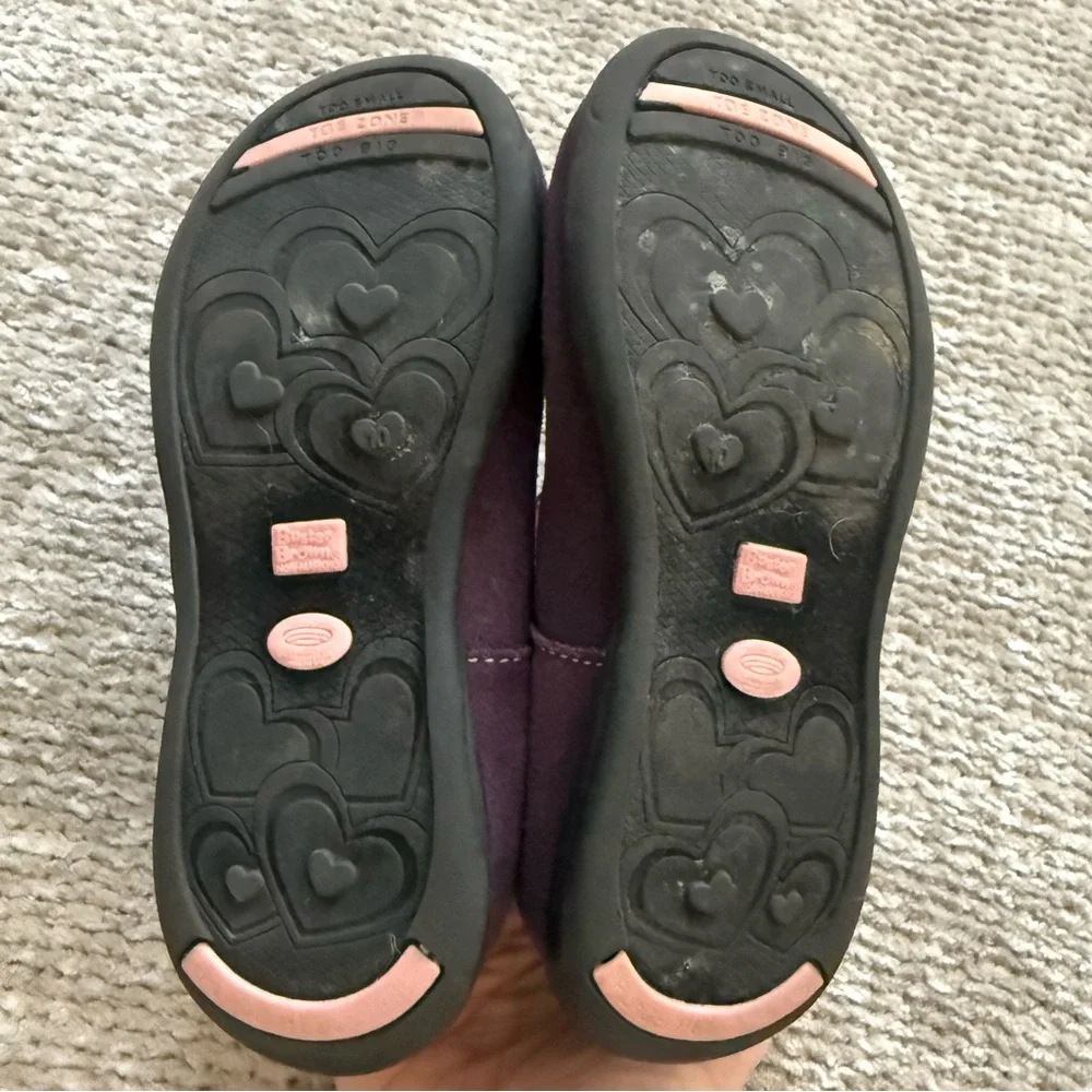 Buster‎ Brown Girls Plum Suede Mary Jane Shoes with Toe Zone 10M Fall Classic